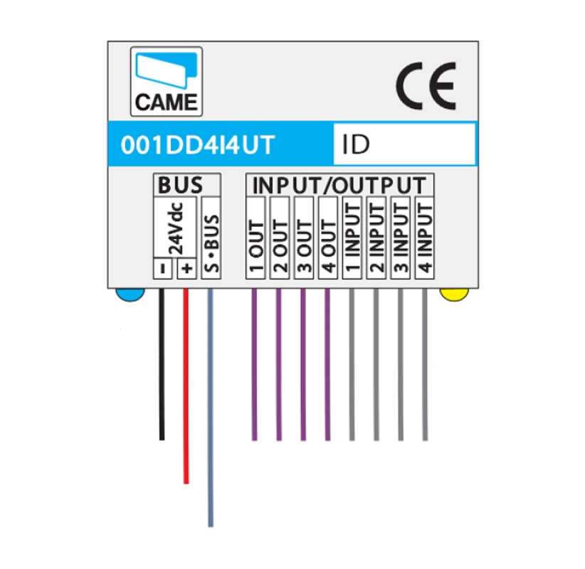 Hei Bus Modulo Domotico 4 Ingressi 4 Uscite Open Collector